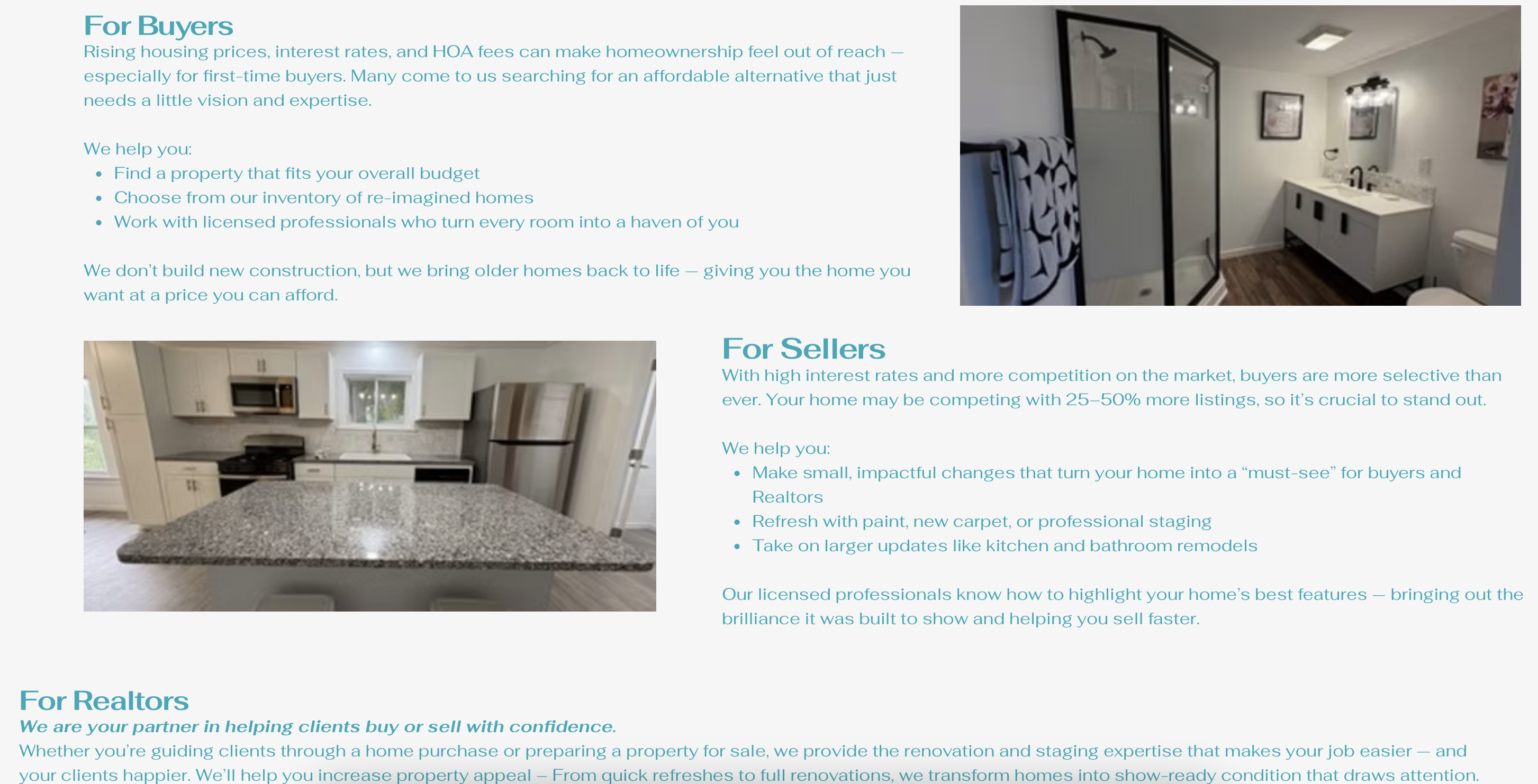 Lanlex LLC buyers, sellers, and Realtors sections